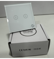 Tuya 2G Zigbee Touch Switch with Neutral Line, Tempered Glass Panel, 10A Rated Current, Zigbee 2.4GHz, Alexa & Google Compatible